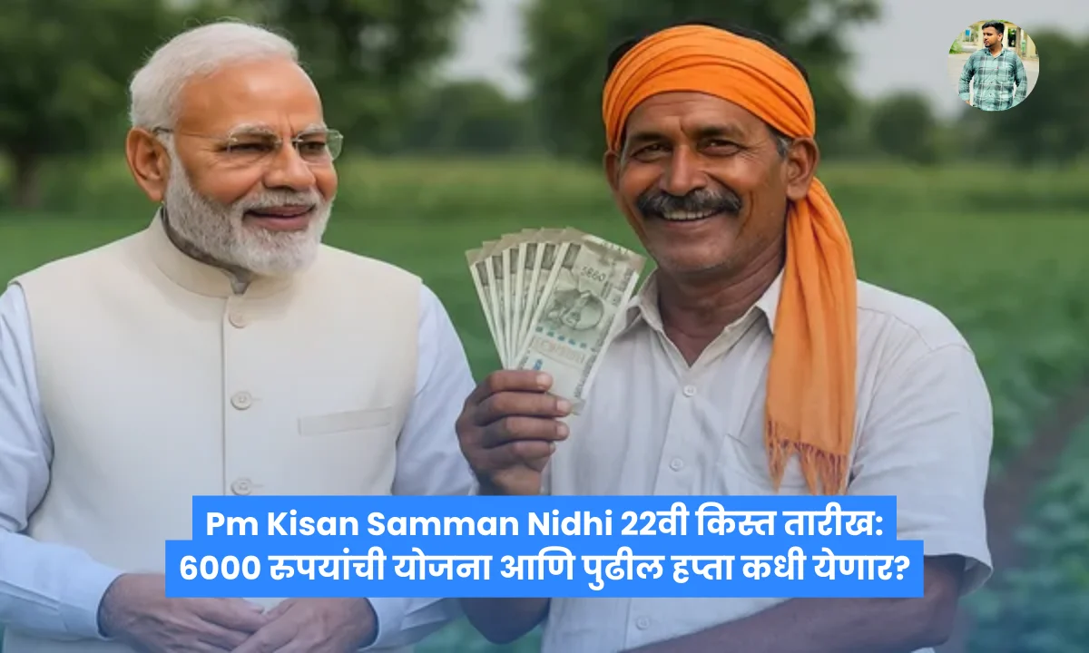 Pm Kisan Samman Nidhi 22वी किस्त तारीख: 6000 रुपयांची योजना आणि पुढील हप्ता कधी येणार?