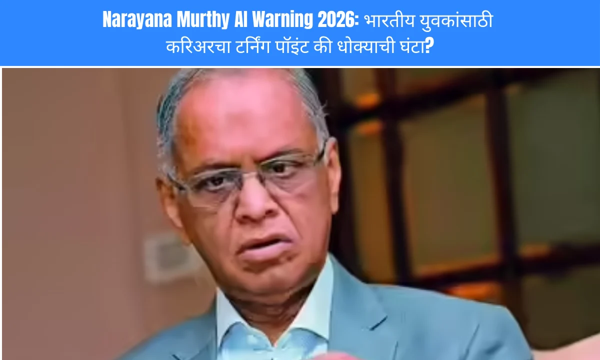 Narayana Murthy AI Warning 2026: भारतीय युवकांसाठी करिअरचा टर्निंग पॉइंट की धोक्याची घंटा?