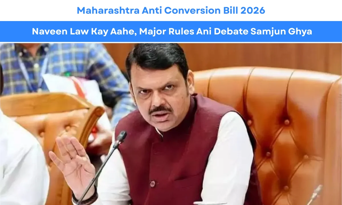 Maharashtra Anti Conversion Bill 2026: Naveen Law Kay Aahe, Major Rules Ani Debate Samjun Ghya