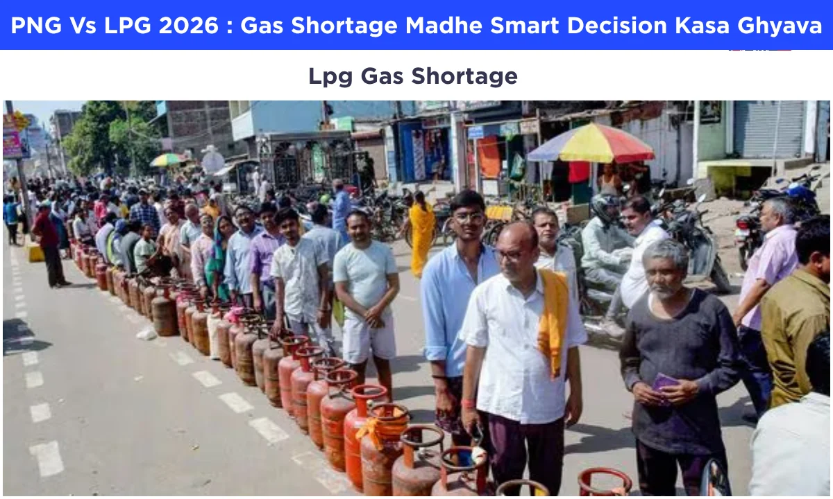 PNG Vs LPG 2026 : Gas Shortage Madhe Smart Decision Kasa Ghyava | Lpg Gas Shortage