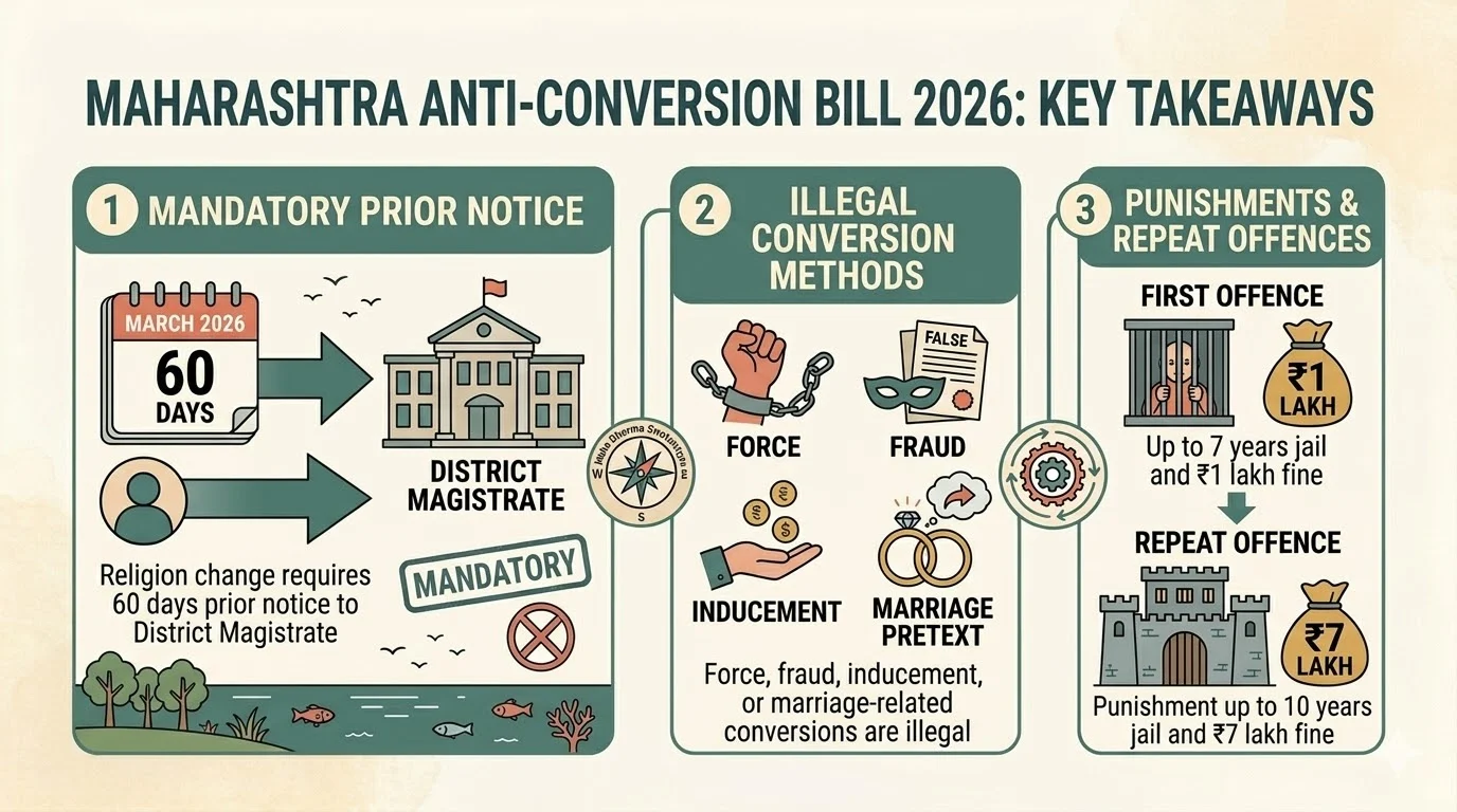 Key Takeaways On Maharashtra Anti Conversion Bill 