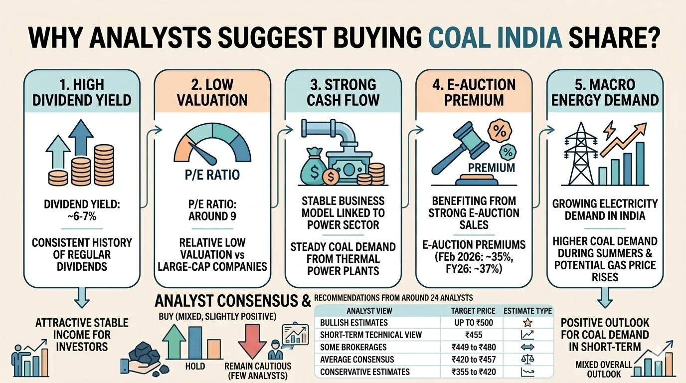 Analyst Consensus And Recommendations On Coal India Stock | Image Via © Heroxrohit.in