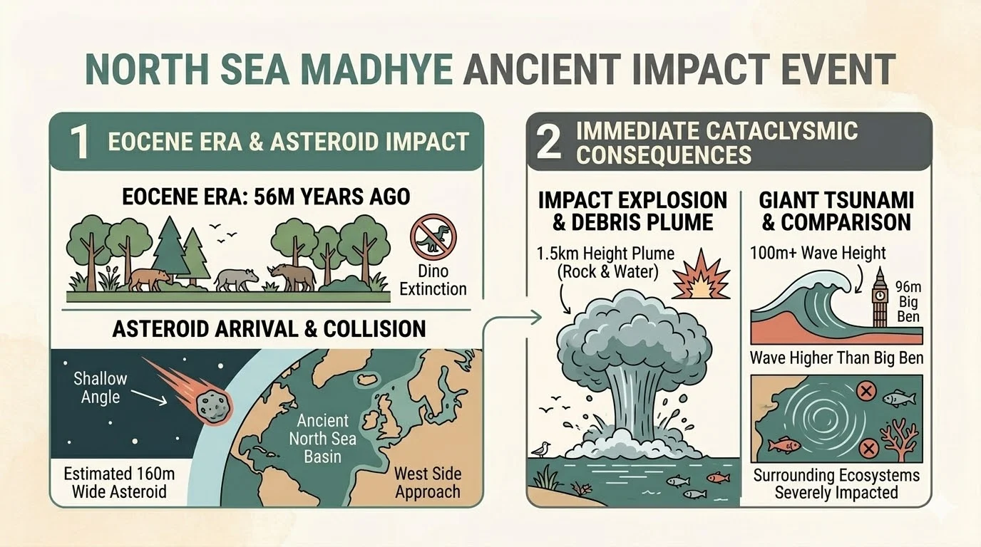 North Sea Madhye Nemke Kay Ghadle Hote?